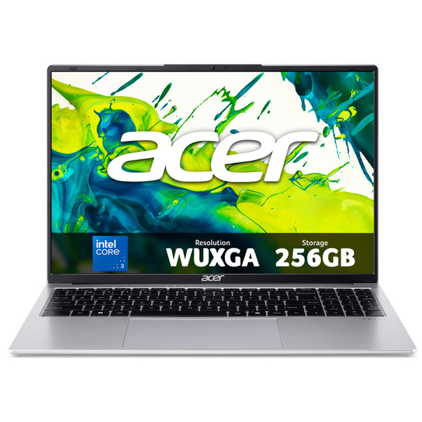 Acer Swift Lite 16 16" WUXGA Laptop, Intel Core 3 N355, 8GB RAM, 256GB SSD, Windows 11 Home - NX.DXNEK.001