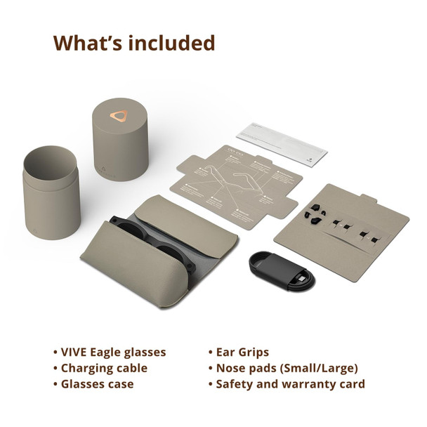 HTC VIVE Eagle AI Glasses, Camera, Open-Ear Speakers, ZEISS Lenses, Unisex Pantos, Clear Brown - 99HAUT010-RET – image 6