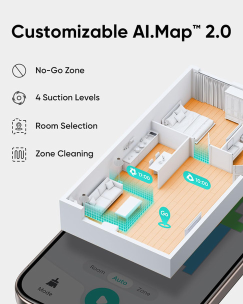 eufy L60 Hybrid Robot Vacuum with Mop and Self-Empty Station, 5,000 Pa Suction, Laser Navigation - T2278V11 – image 6
