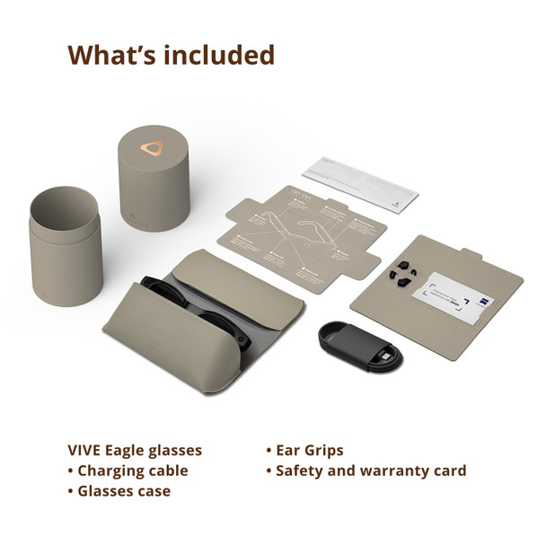 HTC VIVE Eagle AI Glasses, Camera, Open-Ear Speakers, ZEISS Lenses, Unisex Square, Black - 99HAUU010-RET – image 6