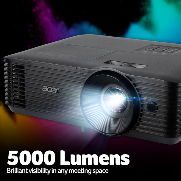 Acer X1328 DLP Projector, WXGA 1280x800, 5000 ANSI Lumens, 20000:1 Contrast, 2x HDMI - MR.JX611.003 – image 5