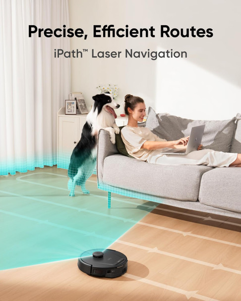 eufy L60 Hybrid Robot Vacuum and Mop, 5,000 Pa Suction, iPath Laser Navigation, BoostIQ - T2268V11 – image 3