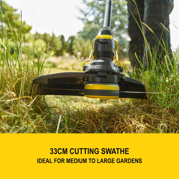 STANLEY V20 18V Cordless String Trimmer, 33cm, Edge Guard, with 4.0Ah Battery & Charger - STCST933M1-GB – image 8
