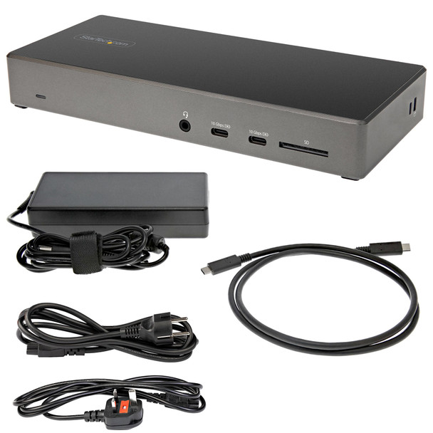 StarTech.com USB-C Triple 4K Docking Station, 100W PD, 2x DP 1.4, HDMI 2.0, 6x USB, SD - DK31C2DHSPDUE – image 8