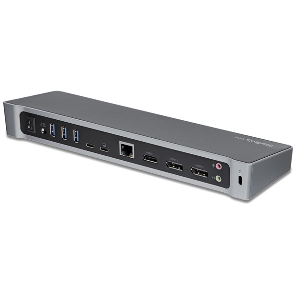 StarTech.com USB-C Triple 4K Monitor Docking Station, 2x DP + HDMI, 100W Power Delivery, Gigabit Ethernet - DK30CH2DEPUE – image 2