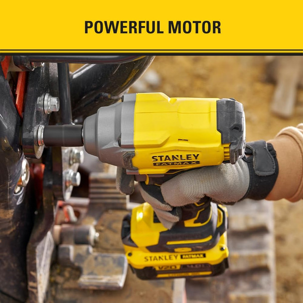 STANLEY V20 18V Brushless 1/2" Impact Wrench, 2-Speed, Body Only - SFMCF920B-XJ – image 2