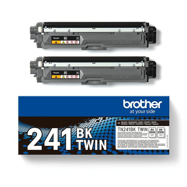 Brother TN-241BK Black Toner Cartridge Twin Pack, 2,500 Pages Each - TN241BKTWIN – image 4