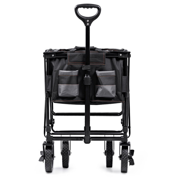 BLACK+DECKER Folding Garden Cart, 80kg Capacity, 360° Front Wheels, Black - BDCWBK01-XJ – image 8