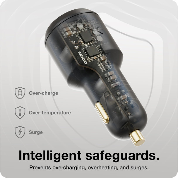 NOCO XGrid XV65 65W 2-Port USB-C Car Charger, GaN, Smart Power Sharing - XV65 – image 4