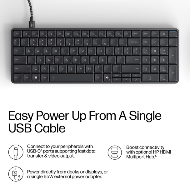 HP EliteBoard G1a Keyboard PC, AMD Ryzen AI 7 PRO 350, 32GB RAM, 1TB SSD - D76G8ET#ABU – image 3