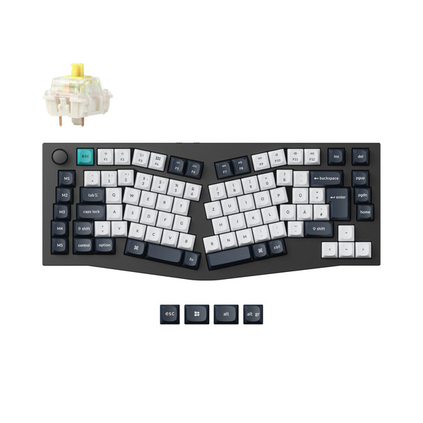 Keychron Q10 Max Wireless Mechanical Keyboard, Alice 75% UK ISO, Gateron Jupiter Brown, Carbon Black - Q10M-M3-UK – image 3
