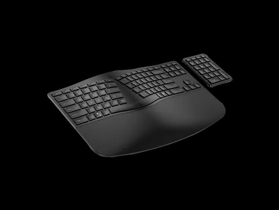 HP 965 Ergonomic Wireless Keyboard, UK Layout, Bluetooth and USB Receiver - 7E756AA#ABU – image 4