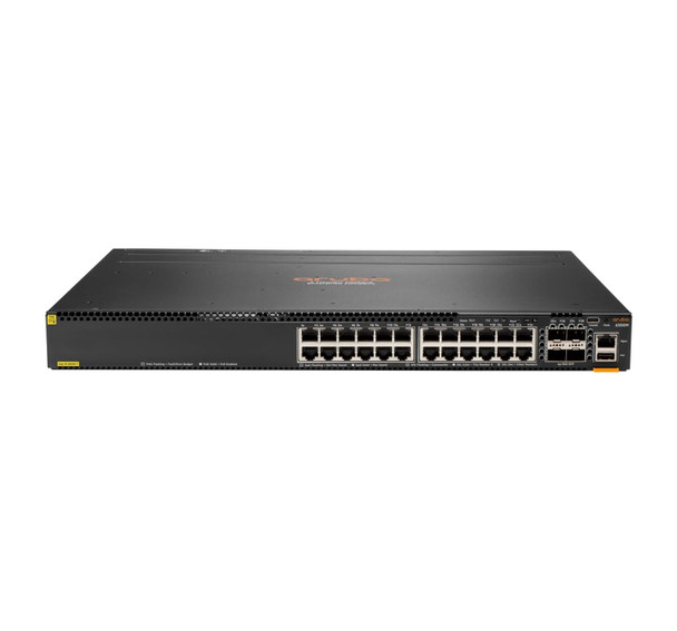 HPE Aruba 6300M 24-Port Gigabit Class 4 PoE Switch, 4 x SFP56 Uplinks - JL662A