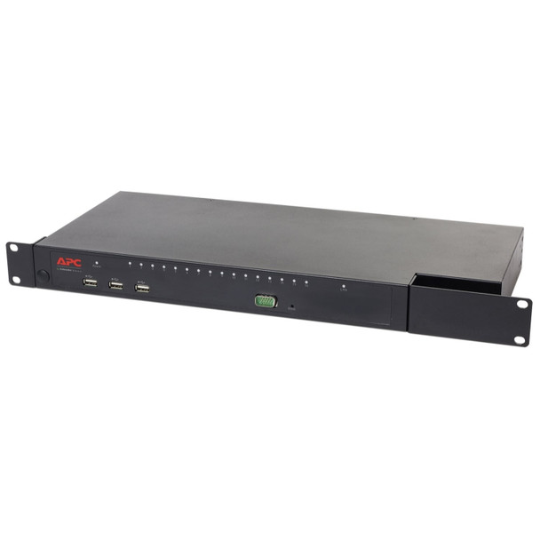 APC KVM 2G Digital/IP 16-Port KVM Switch, 1 Remote + 1 Local User, 1U Rack - KVM1116R