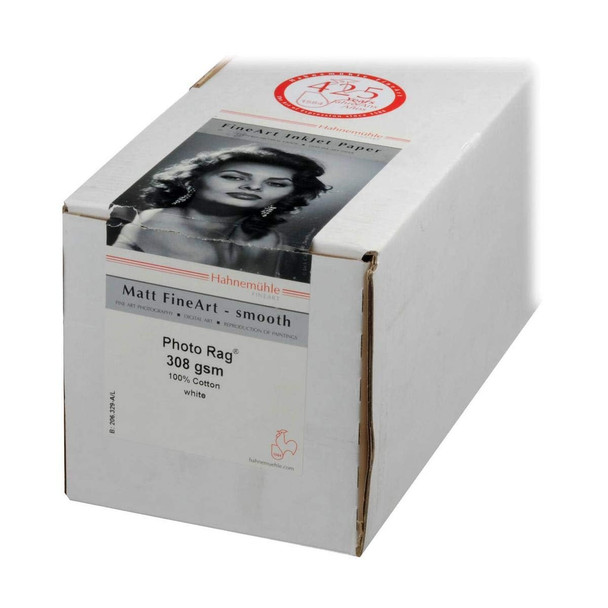 Hahnemühle Digital FineArt Photo Rag 308 g/m² Paper, 44" Roll, 1118 mm x 20 m, White