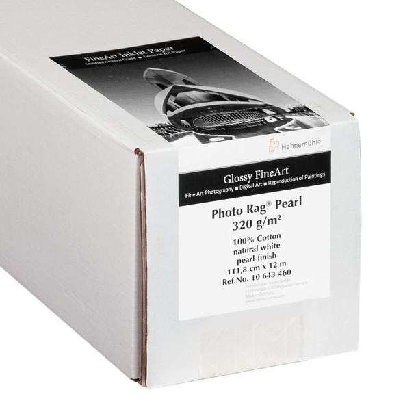 Hahnemühle Digital FineArt Photo Rag Pearl 320 g/m² Paper, 44" Roll, 1118 mm x 12 m, Natural White