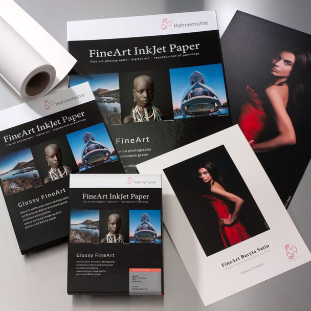 Hahnemühle Digital FineArt Baryta Satin 300 g/m² Photo Paper, 44" Roll, 1118 mm x 12 m, White – image 3
