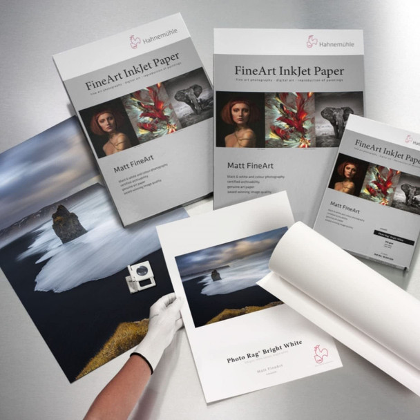 Hahnemühle Digital FineArt Photo Rag Paper Roll, 310gsm, 36", 914mm x 12m, Bright White – image 3