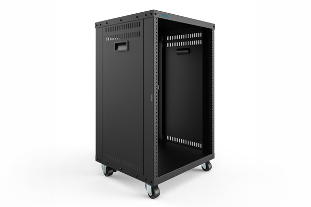Digitus 16U 19" Audio and Network Rack, Open Frame, Castors, 136kg Max Load, Black - DN-48001 – image 7