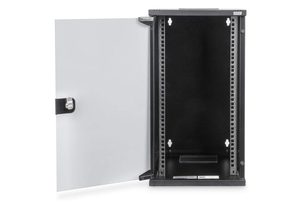 Digitus 10" 12U Wall Mount Network Cabinet, Glass Door, 250mm Usable Depth, 30kg Load, Black - DN-10-12U – image 3