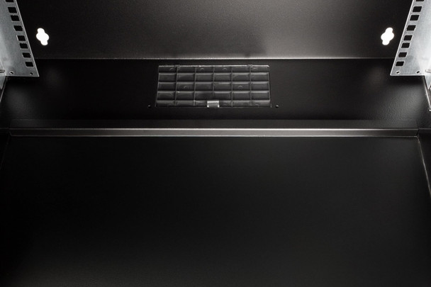 Digitus SoHo Pro 19" 12U Wall Mount Network Cabinet, Glass Door, 400mm Deep, 60kg, Black - DN-49207 – image 4