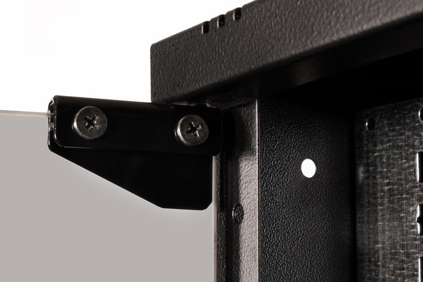 Digitus SoHo Pro 19" 12U Wall Mount Network Cabinet, Glass Door, 400mm Deep, 60kg, Black - DN-49207 – image 7
