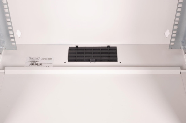 Digitus SoHo Pro 19" 12U Wall Mount Network Cabinet, Glass Door, 400mm Deep, 60kg, Grey - DN-49206 – image 4