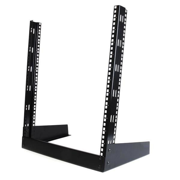 StarTech.com 12U 19" 2-Post Desktop Open Frame Rack, 50kg Capacity, Cage Nuts & Screws - RK12OD