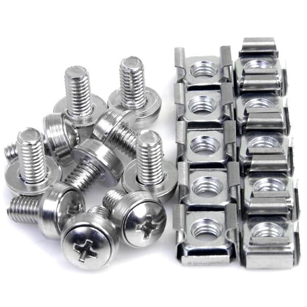 StarTech.com M6 12mm Rack Screws and Cage Nuts with Installation Tool, 50-Pack - CABSCREWM6 – image 2