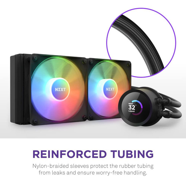 NZXT Kraken 240 RGB 240mm AIO Liquid CPU Cooler, 1.54" LCD, Black - RL-KR240-B1 – image 7