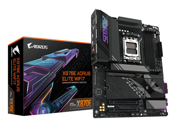 GIGABYTE AMD X870E Aorus Elite WiFi 7 ATX Motherboard Socket AM5 DDR5 PCIe 5.0