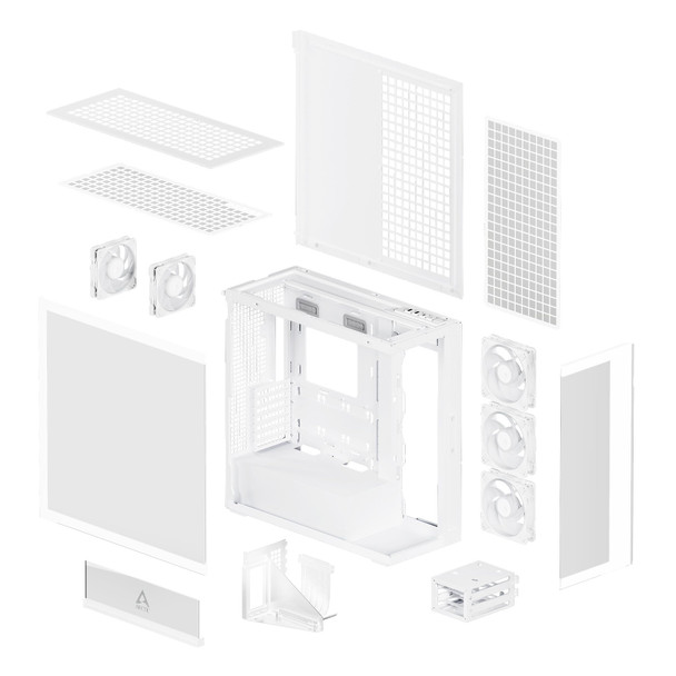 ARCTIC Xtender VG Mid Tower PC Case, E-ATX, 5 Pre-installed Fans, Vertical GPU Mount, White - ACPCC00017A – image 8