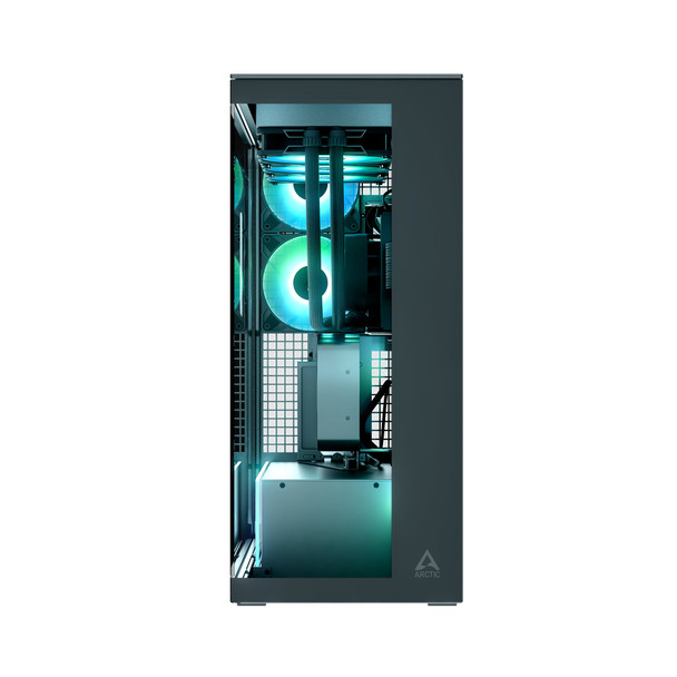 ARCTIC Xtender VG E-ATX PC Case, 5 Pre-installed Fans, Vertical GPU Mount, Clear Glass, Black - ACPCC00024A – image 3