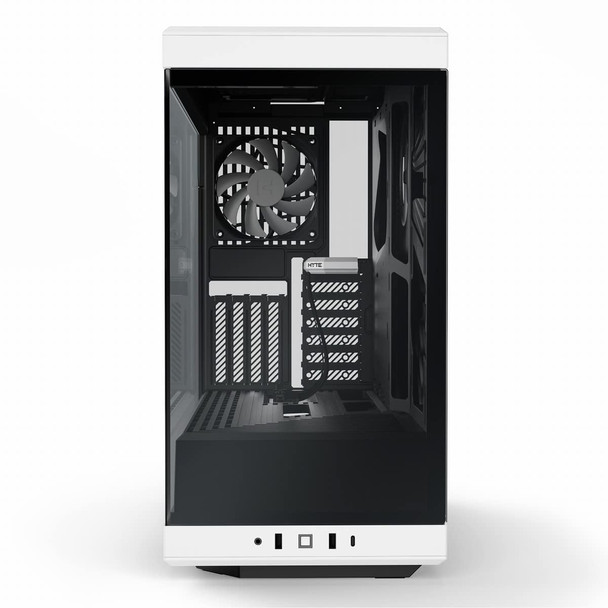 HYTE Y40 Mid Tower ATX Case, Panoramic Glass, PCIe 4.0 Riser, White - CS-HYTE-Y40-BW – image 2