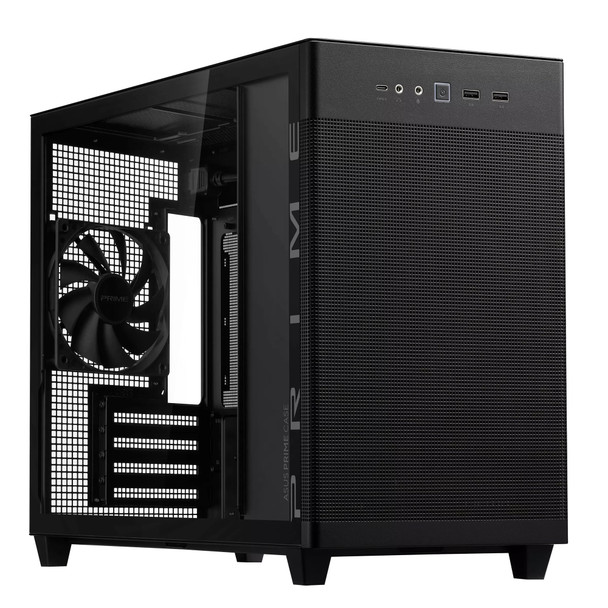 ASUS Prime AP201 Micro-ATX PC Case, Tempered Glass, 360mm Radiator Support, USB-C, Black - 90DC00G0-B39010 – image 5