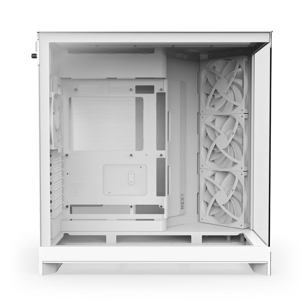 NZXT H9 Flow Dual-Chamber ATX Mid Tower PC Case, 4 Fans, White - CM-H92FW-01 – image 4