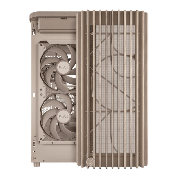 ASUS ProArt PA401 Wood Edition ATX Tower PC Case, Mesh Panel, 3 Fans Included, Beige - 90DC00M7-B39000 – image 4