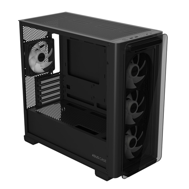ASUS A23 PLUS Micro-ATX PC Case, Tempered Glass, 4x ARGB Fans, Black - 90DC00K0-B19010 – image 7