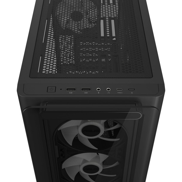 ASUS A23 PLUS Micro-ATX PC Case, Tempered Glass, 4x ARGB Fans, Black - 90DC00K0-B19010 – image 12