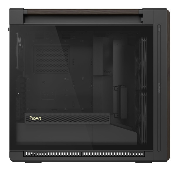 ASUS ProArt PA602 Wood Edition E-ATX Mid Tower PC Case, Tempered Glass, 2x 200mm Fans, Modern Black - 90DC00J0-B09030 – image 8