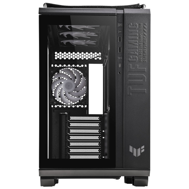 ASUS TUF Gaming GT502 PLUS Dual-Chamber ATX Mid Tower PC Case, Tempered Glass, ARGB Hub, Black - 90DC0090-B19010