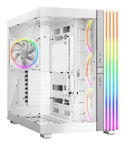 be quiet! Light Base 900 FX E-ATX Full Tower PC Case, Panoramic Glass, 4x 140mm ARGB Fans, White - BGW72