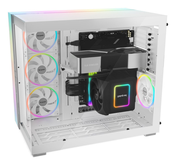 be quiet! Light Base 900 FX E-ATX Full Tower PC Case, Panoramic Glass, 4x 140mm ARGB Fans, White - BGW72 – image 4