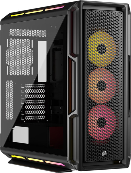 Corsair iCUE LINK 5000T LX RGB Mid Tower PC Case, 3x LX120 RGB Fans, E-ATX Support, Black - CC-9011298-WW