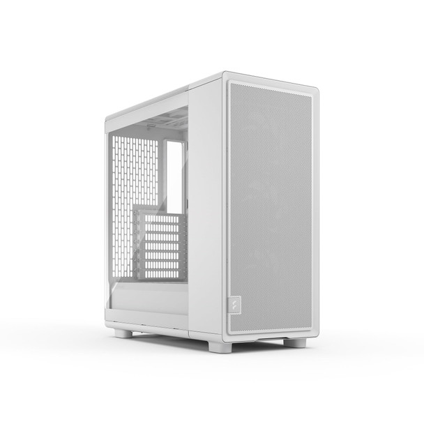Fractal Design Epoch ATX PC Case, Clear Tint Tempered Glass, Mesh Front, 3x Momentum 12 Fans, White - FD-C-EPO1A-03