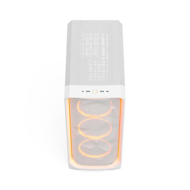 Fractal Design Meshify 3 Ambience Pro RGB E-ATX PC Case, Clear Tint Glass, 3x Momentum 14 Fans, White - FD-C-MES3A-05 – image 2