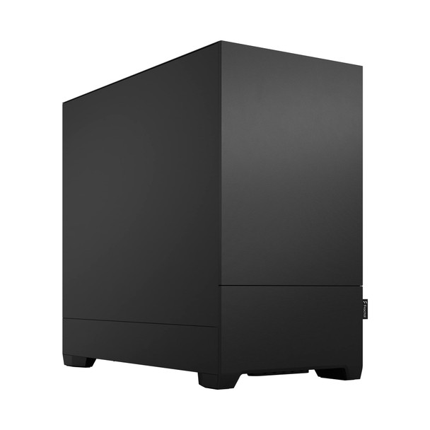 Fractal Design Pop Mini Silent Micro-ATX PC Case, Sound-Dampened Solid Panels, 3x Aspect 12 Fans, Black - FD-C-POS1M-01
