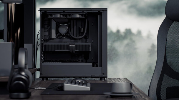 Fractal Design North Momentum Edition ATX PC Case, Blackened Oak Front, Glass Side, 3x Momentum 12 Fans, Black - FD-C-NOR1C-05 – image 2