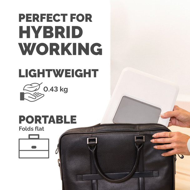 Fellowes Breyta Laptop Stand, 12 Height Settings, for Laptops up to 14" and 4kg, White – image 5