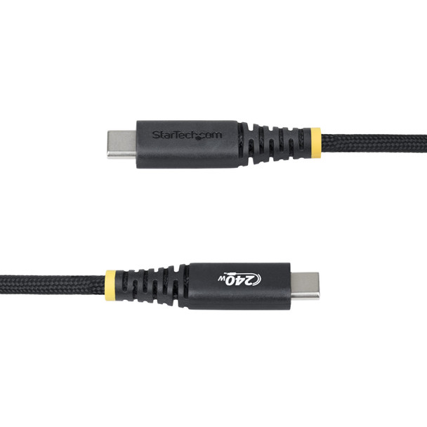 StarTech.com USB-C Charging Cable, 2m, 240W (5A) PD EPR, USB 2.0, Braided Nylon, USB-IF Certified - S2CEPR2MUSBCAB – image 3